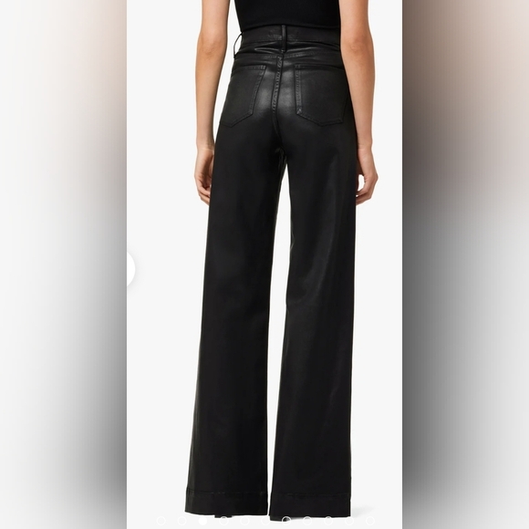 Anthropologie NWT Joe's Jeans The Mia Wide Leg High Rise Womens Black Jeans 34 - Picture 10 of 11